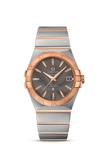 Omega Constellation Co-Axial 35 Stainless Steel / Red Gold / Grey